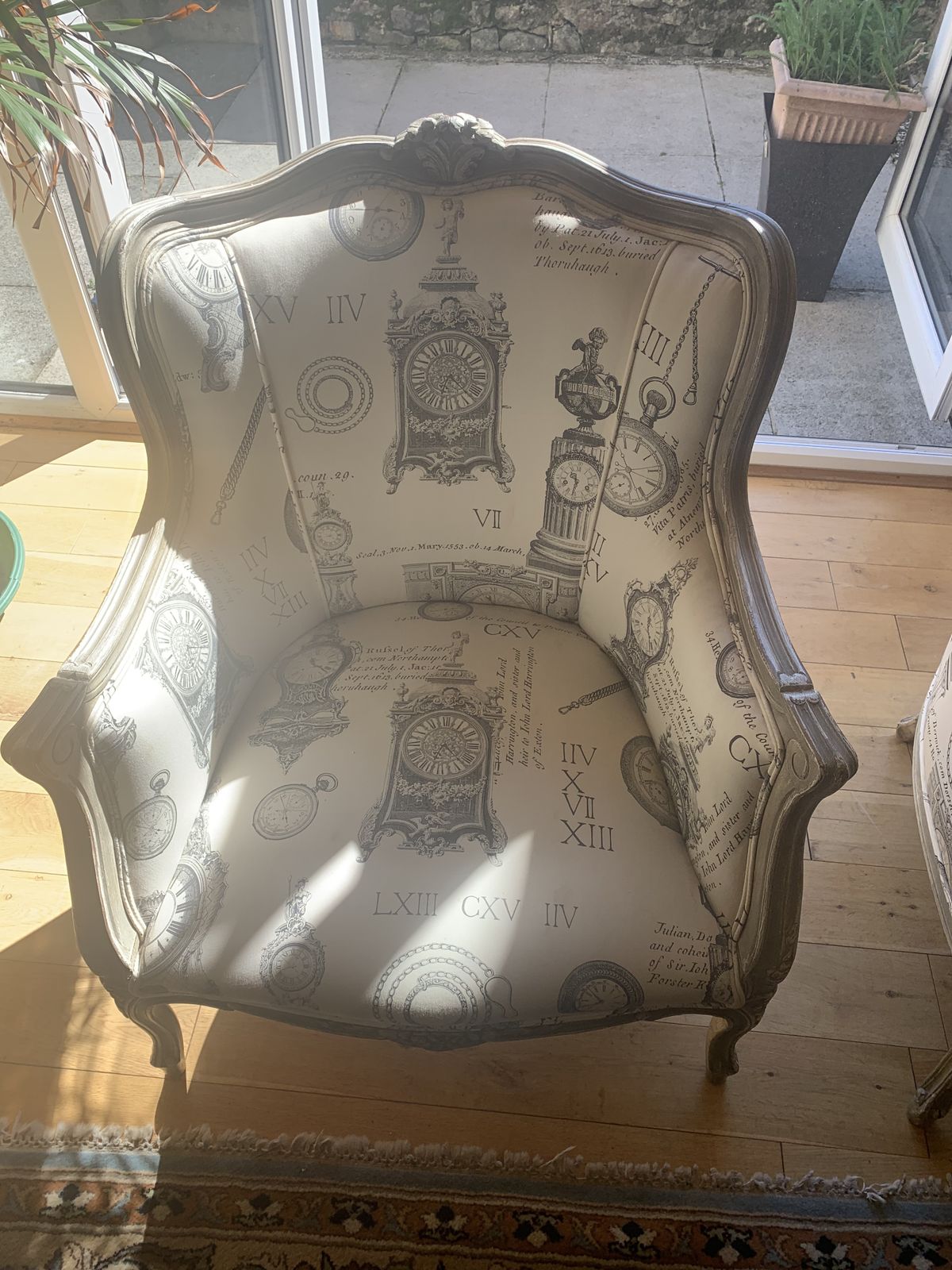 A Pair Of Laura Ashley Bergere Style Arm Chairs photo buy