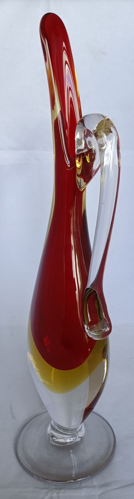 Murano Sommerso Stem Vase., 1980s photo for sale