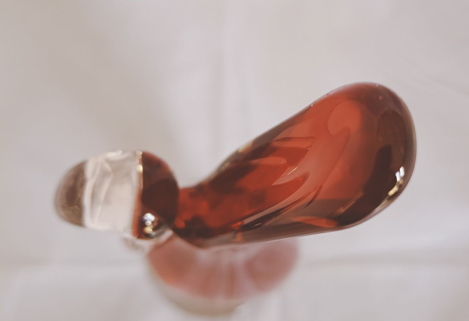 Murano Sommerso Stem Vase., 1980s photo vintage