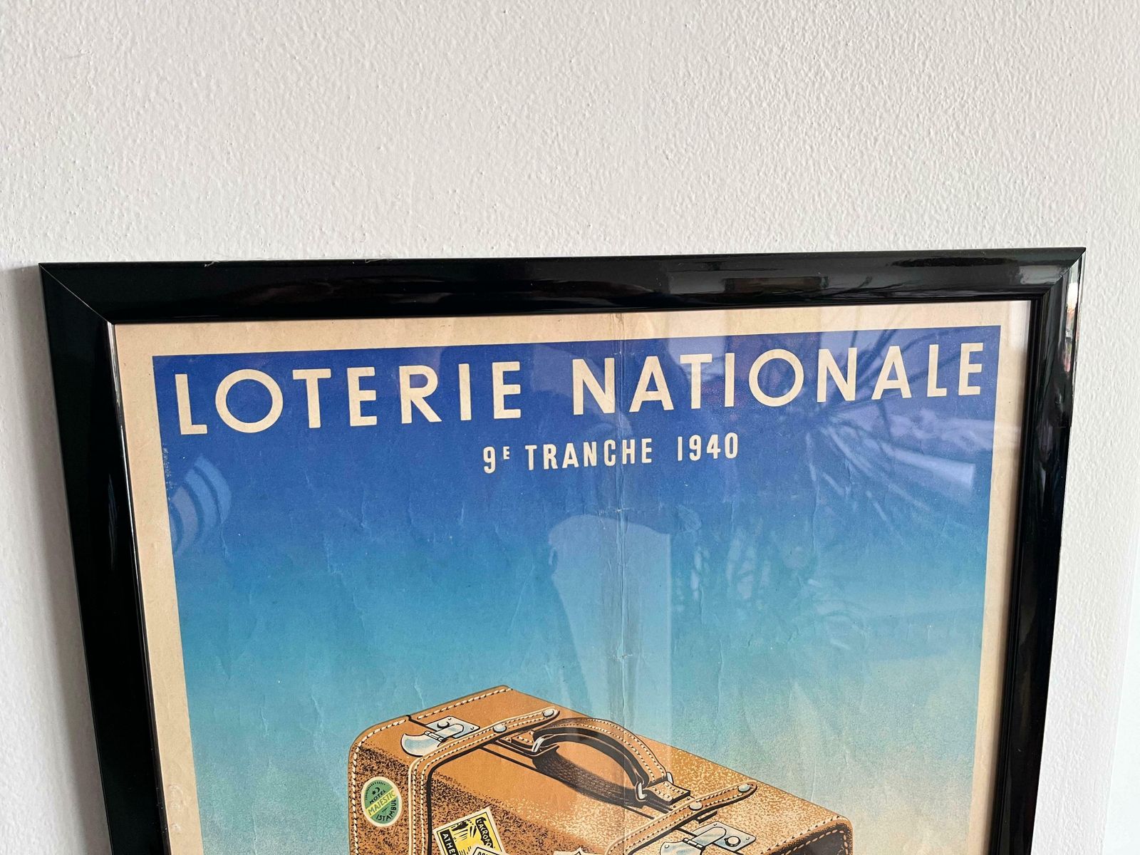 Original Poster Loterie Nationale 9e Tranche 1940 By Artist Derouet Lesacq photo vinterior