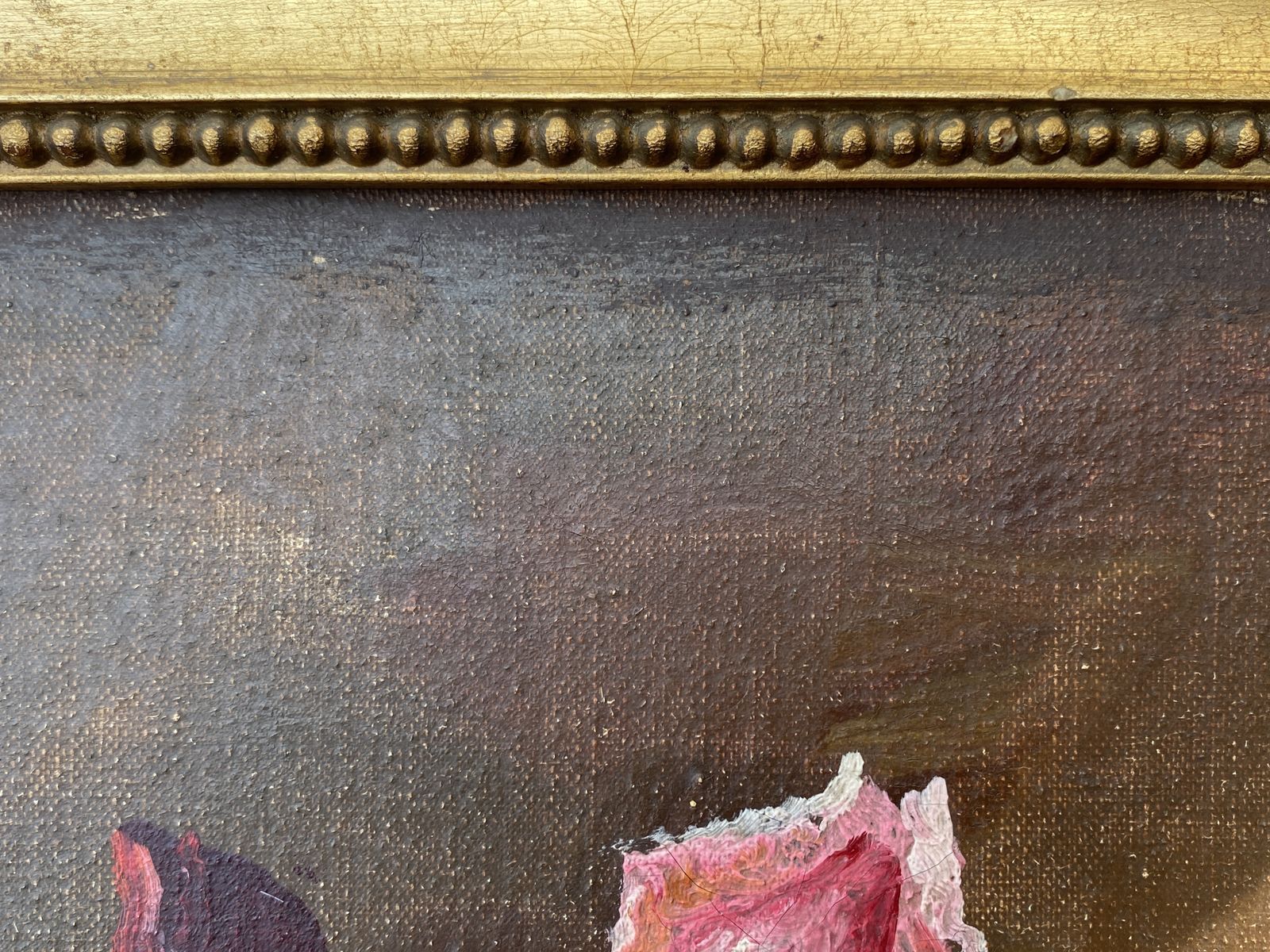 A Beautiful Near Pair Framed Danish Art Oil In Canvas 'Flowers In Vases' S. Thomsen C1940s photo for sale