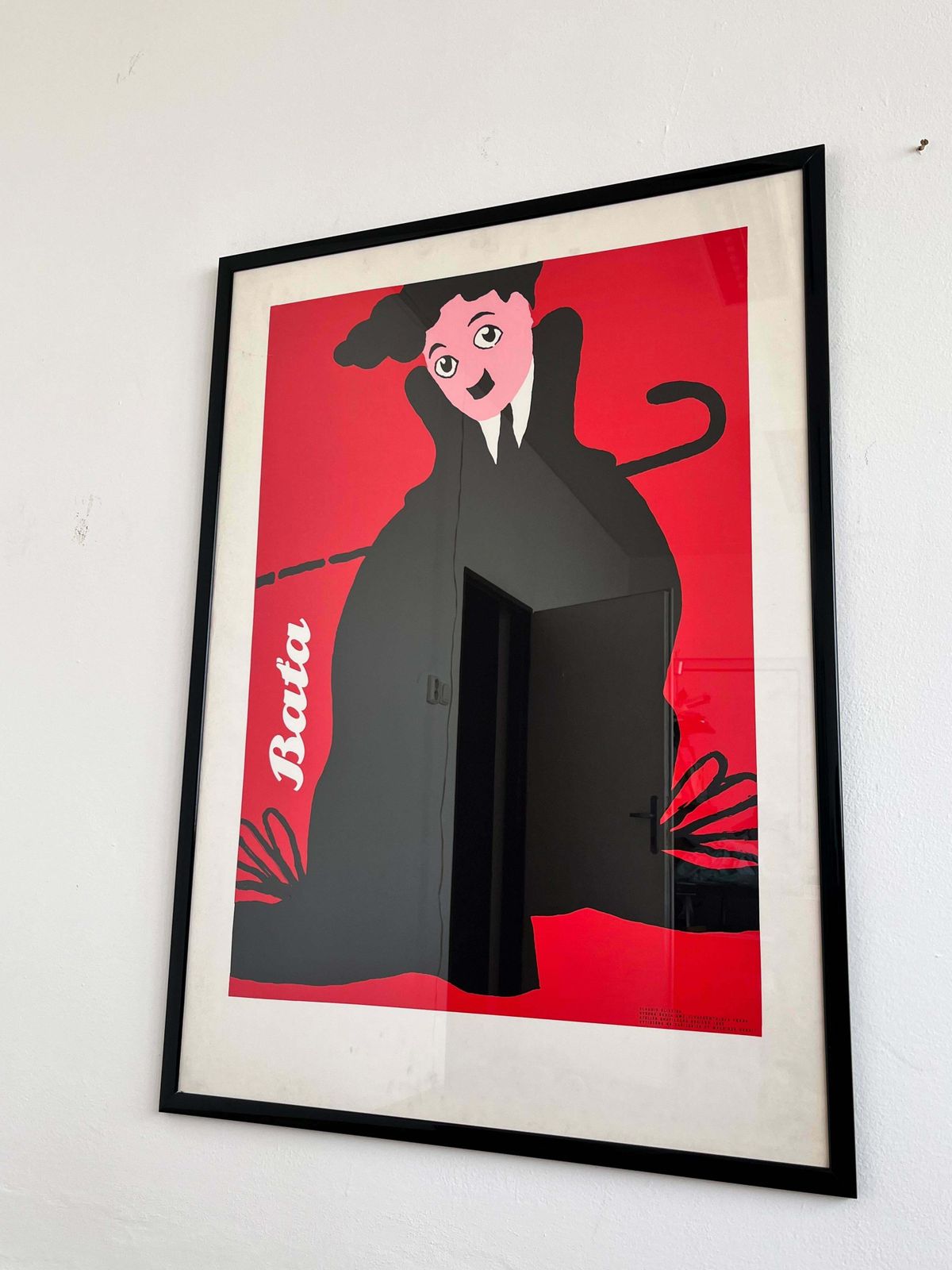 Big Original Charlie Chaplin Poster By Claudio Oliveira   Baťa , 1992 photo Art