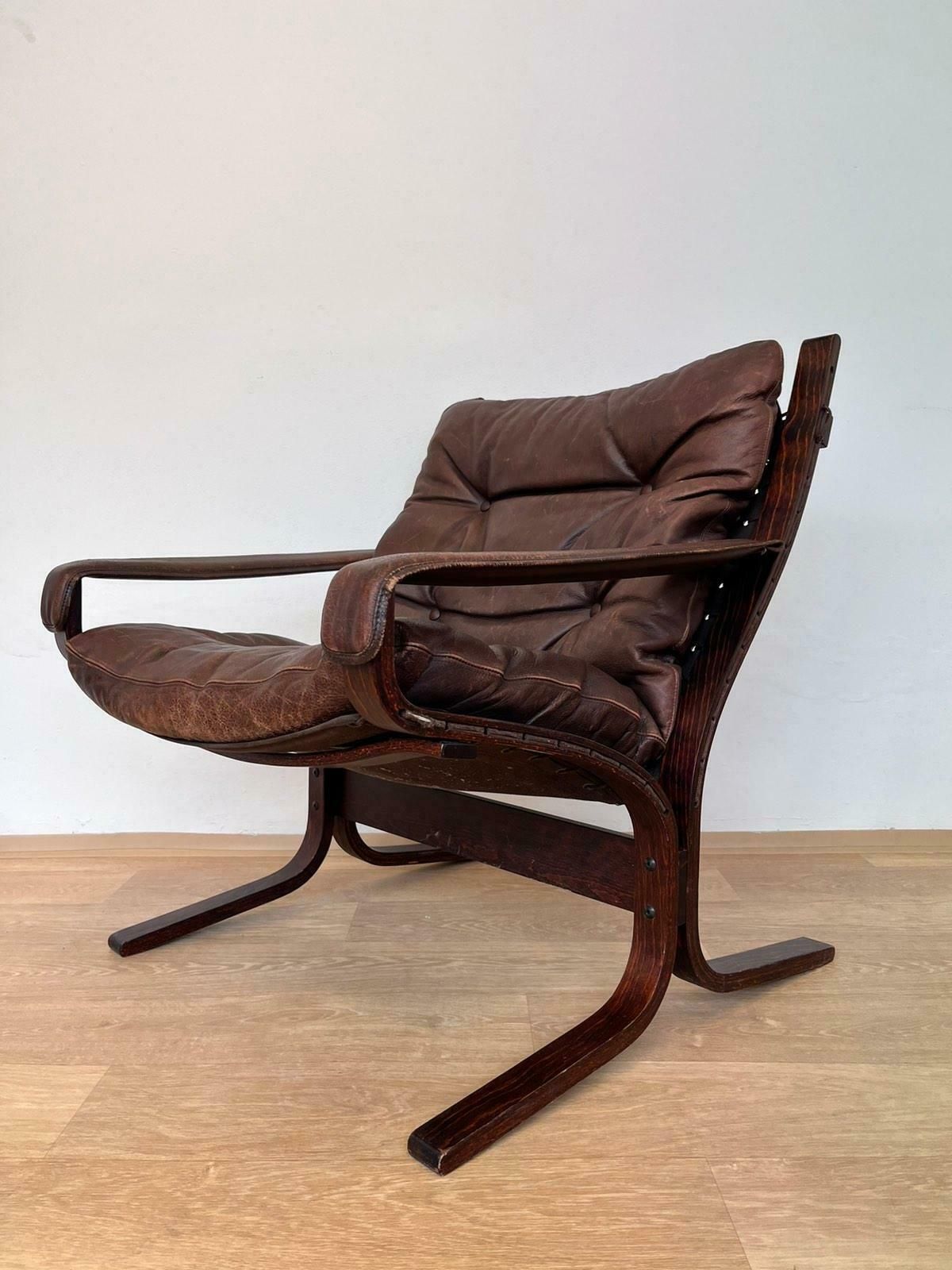 Midcentury "Siesta" Lounge Chair By Ingmar Relling For Westnofa, Norway, 1970s photo Furniture