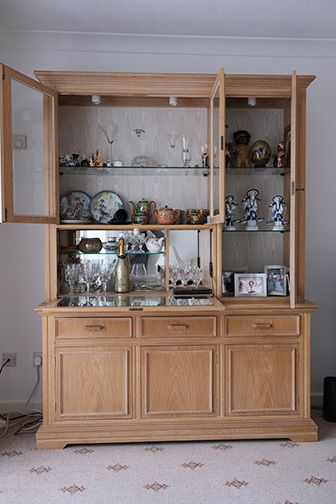 Genuine Limed Oak Swedish Cocktail Cabinet By Dansk photo Furniture
