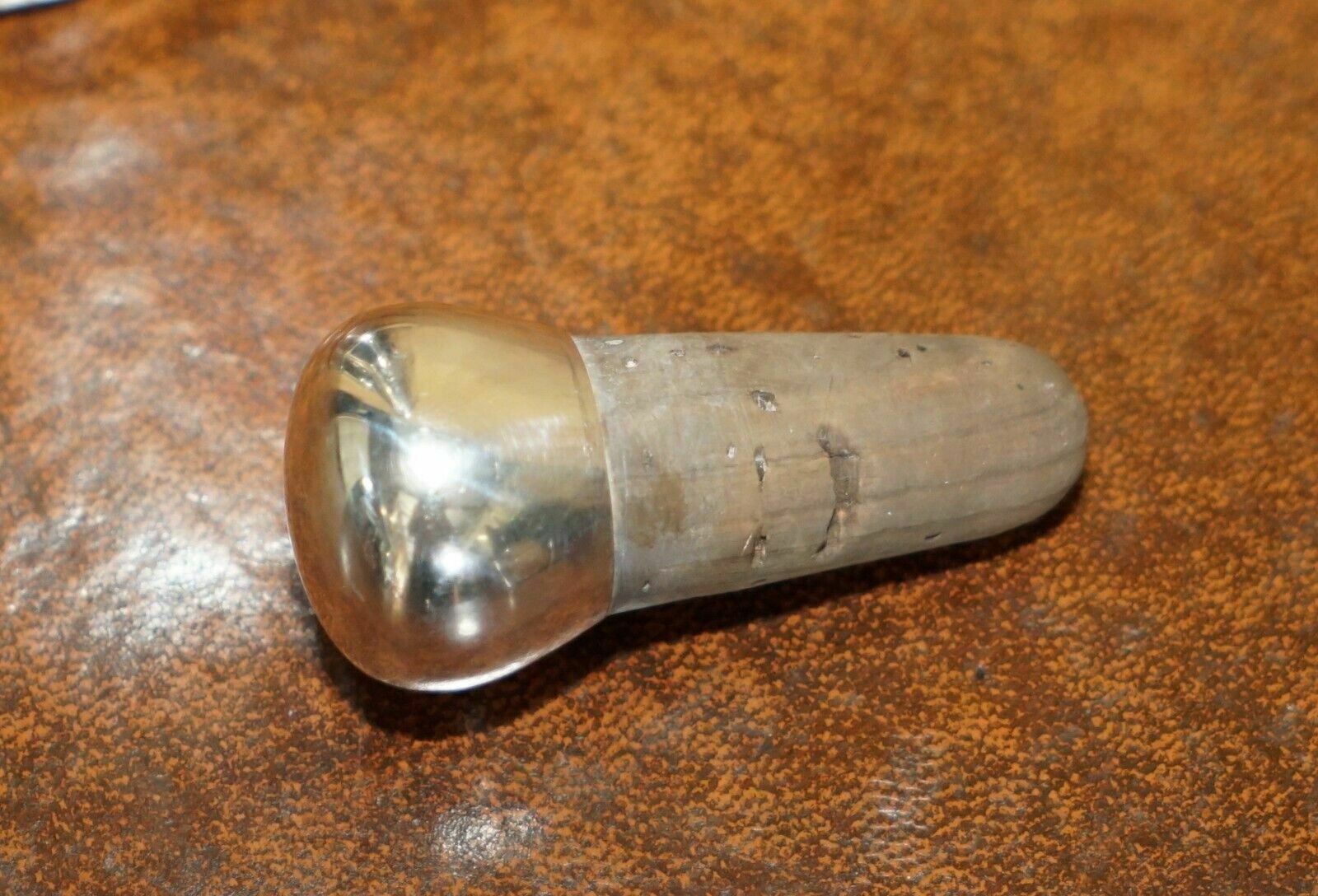photo for sale Super Rare Antique Edwardian Sterling Silver Flask Depicting People Racing Cars