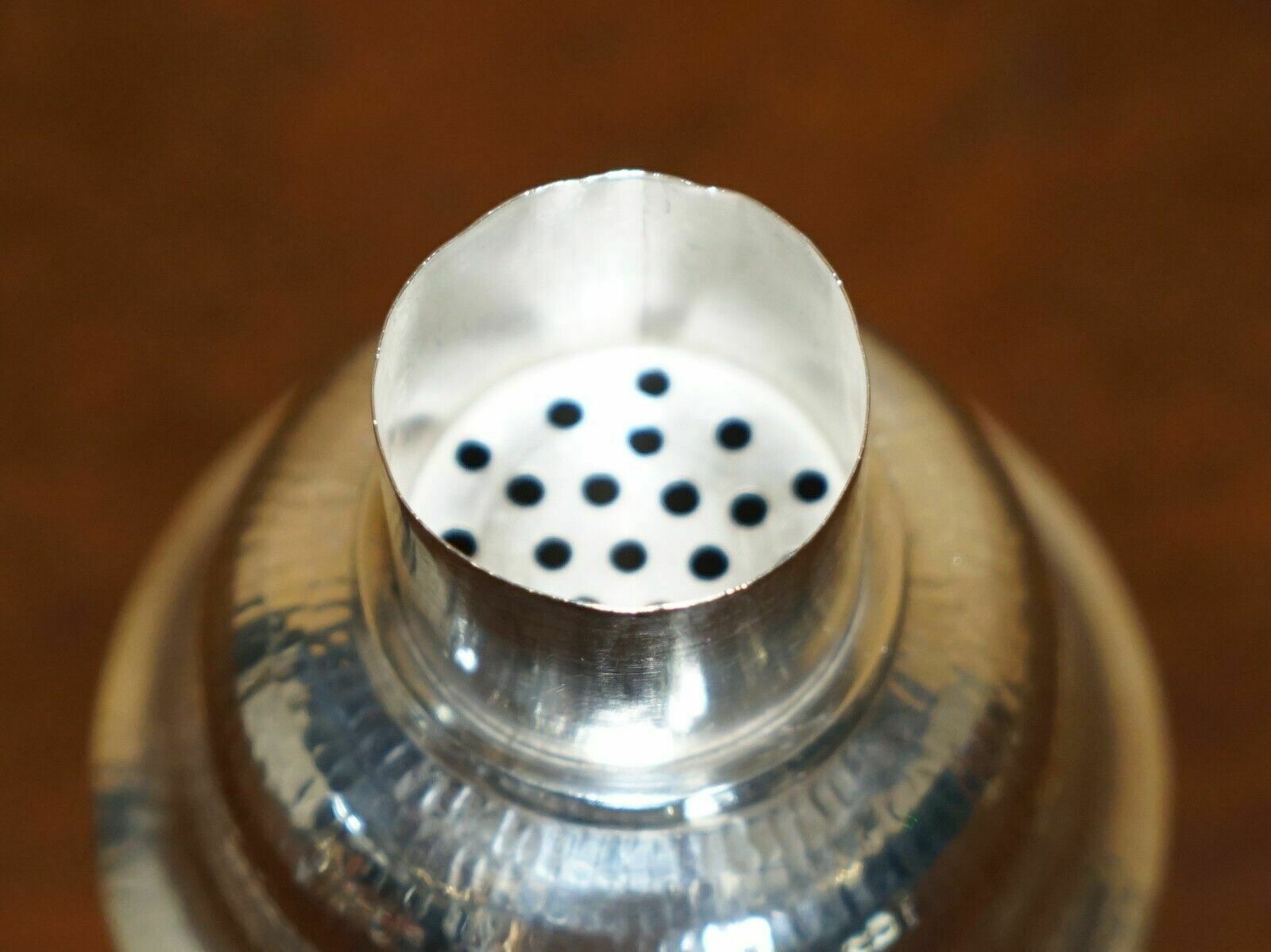 Antique Sheng Yuan Signed Sterling Silver Hand Hammered Chinese Cocktail Shaker photo Home Decor