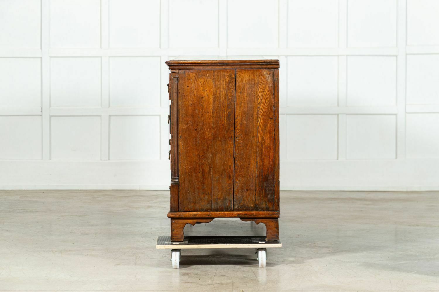 photo for sale Large English George III Oak & Mahogany Dresser Base