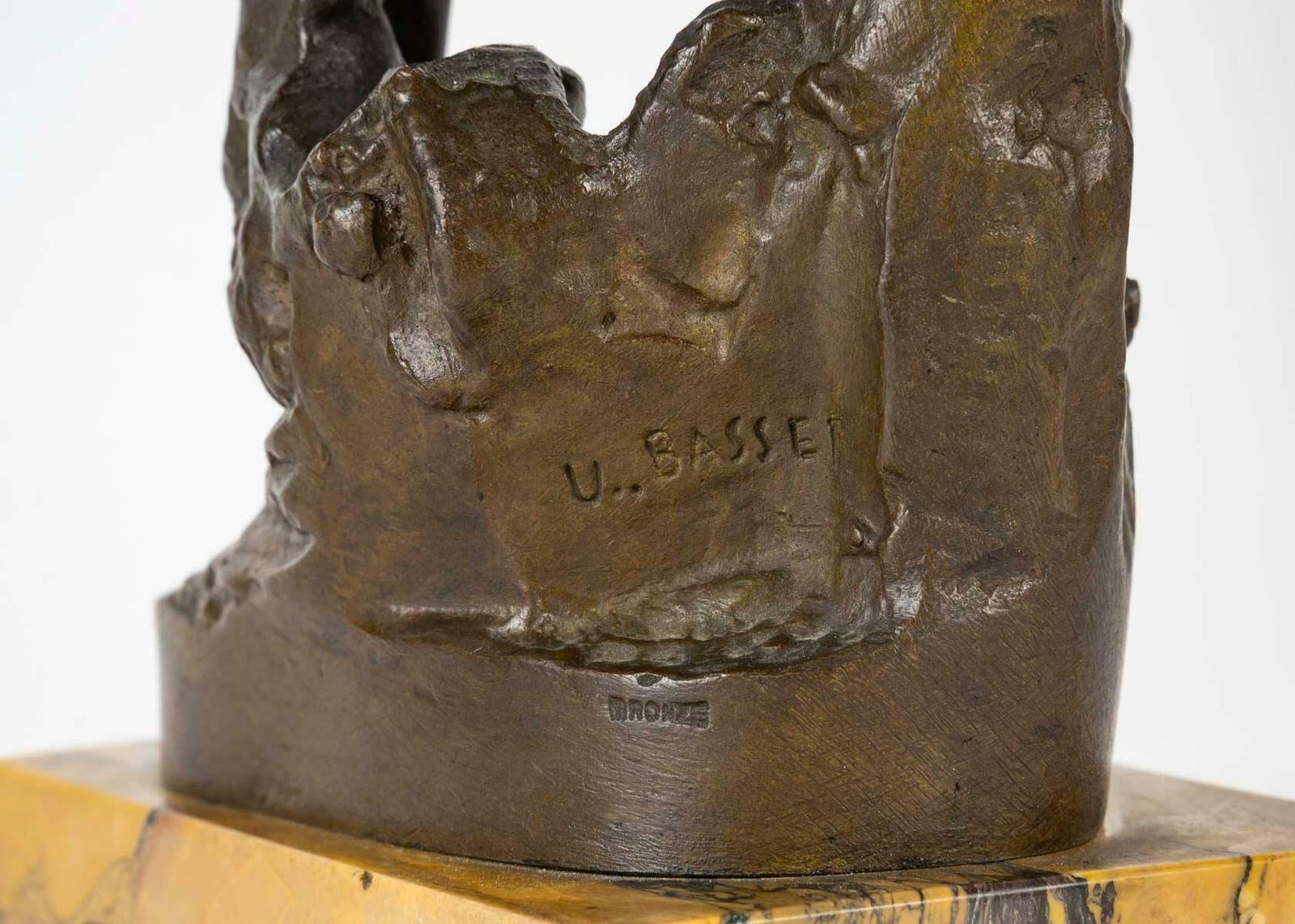 photo furniture Sculpture By U.Basset, Le Torrent, Bronze Sculpture, 19th Century, Napoleon III.