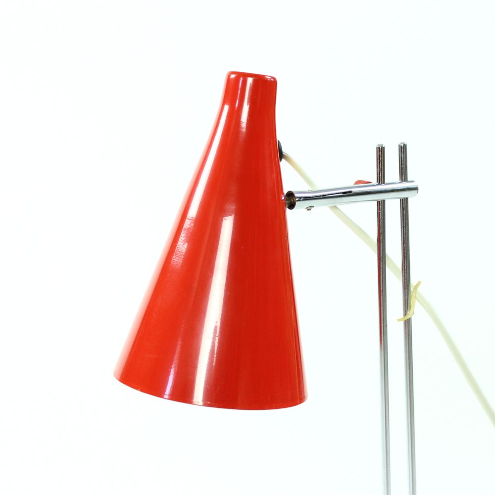 Red Midcentury Table Lamp By Josef Hurka For Lidokov, Czechoslovakia 1960s photo 220.0