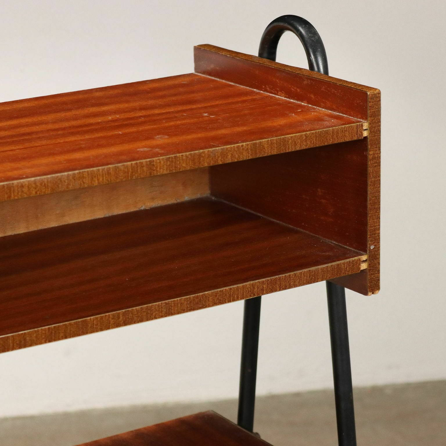 Vintage 1960s Small Cabinet Mahogany Veneer Italy photo for sale