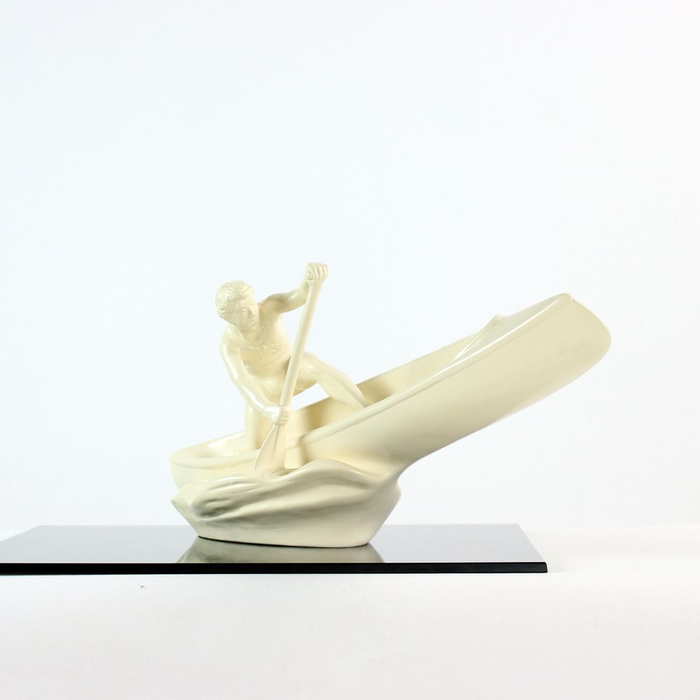 photo furniture Iconic Sculpture Of Boat Rower, Jihokera, Czechoslovakia 1960s