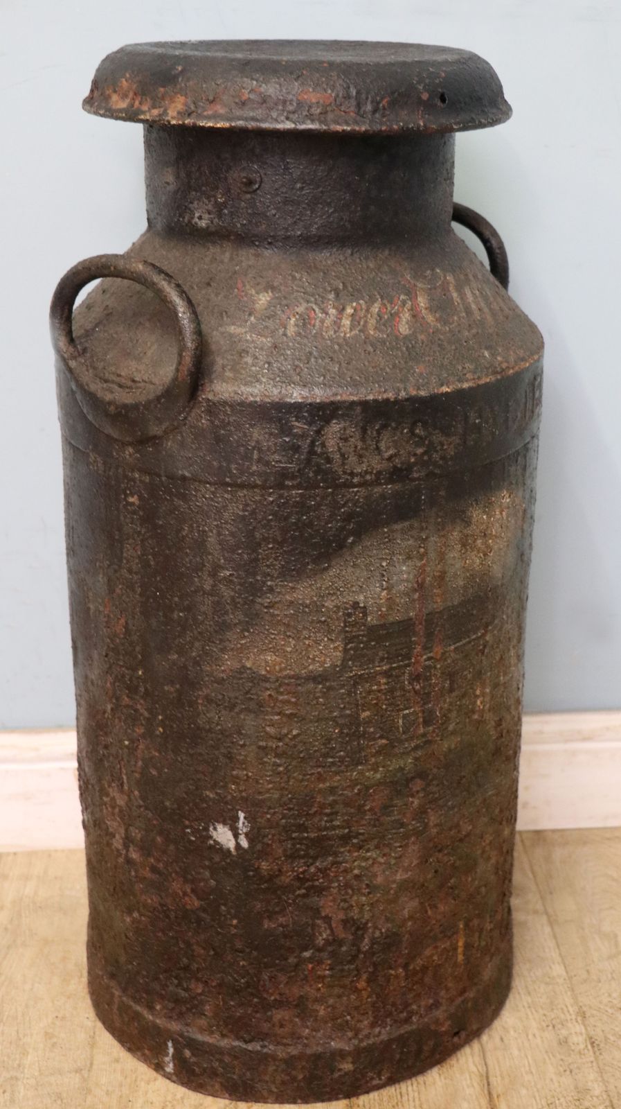 photo furniture A Wonderful Vintage Iron Milk Churn From The Manchester Area.