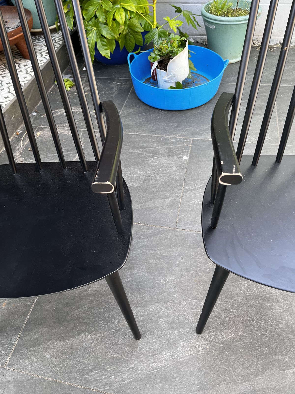 5 X Hay J110 Scandinavian Black Wood Armchair /Kitchen Chair photo 625.0
