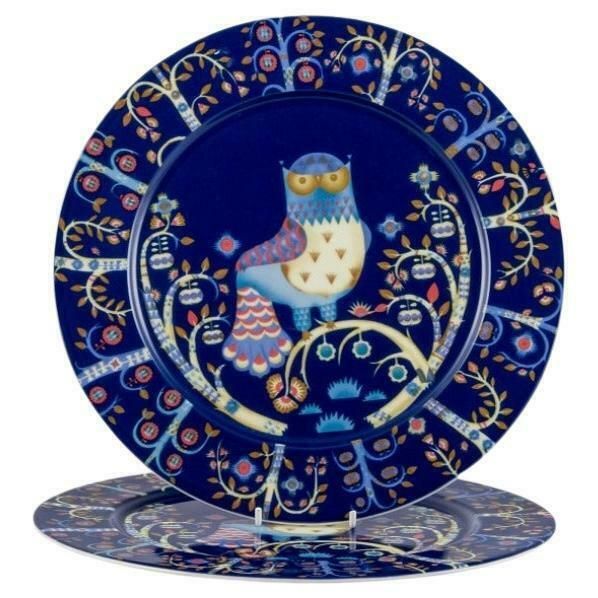 Iittala, Finland. Two Large Dinner Plates/Cover Plates In Porcelain.