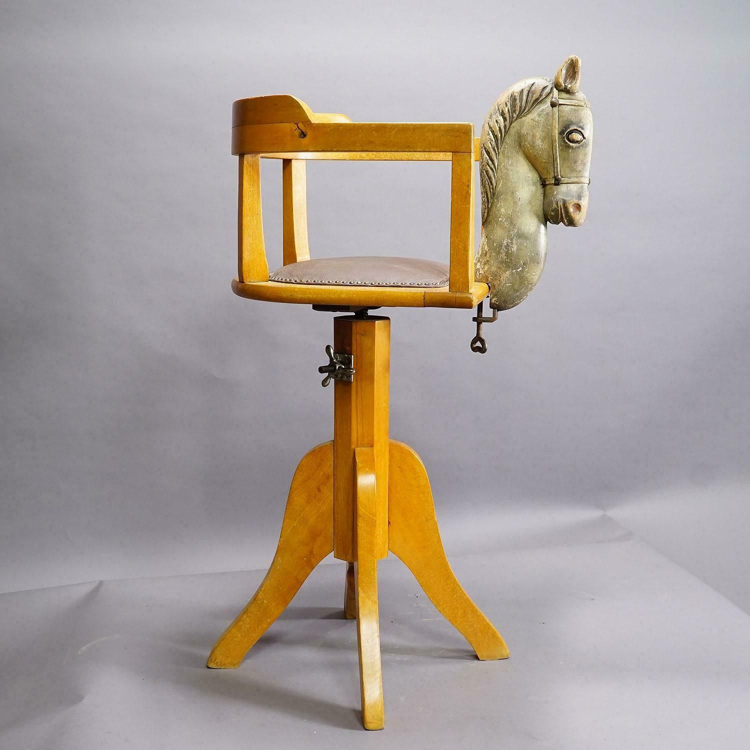 Vintage Barber Chair For Children, Germany Ca. 1950s photo 1110.0