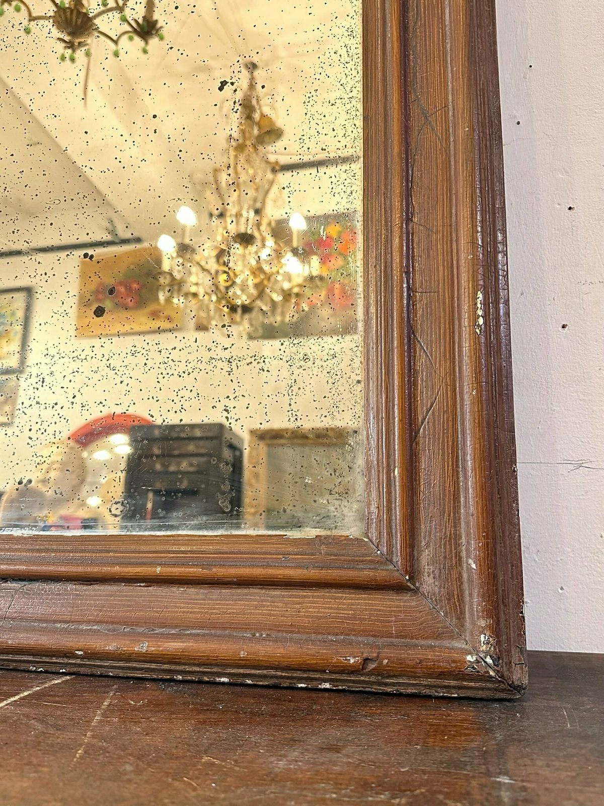 Antique Louis Phillipe Arched French Mirror C.1850 photo Home Decor