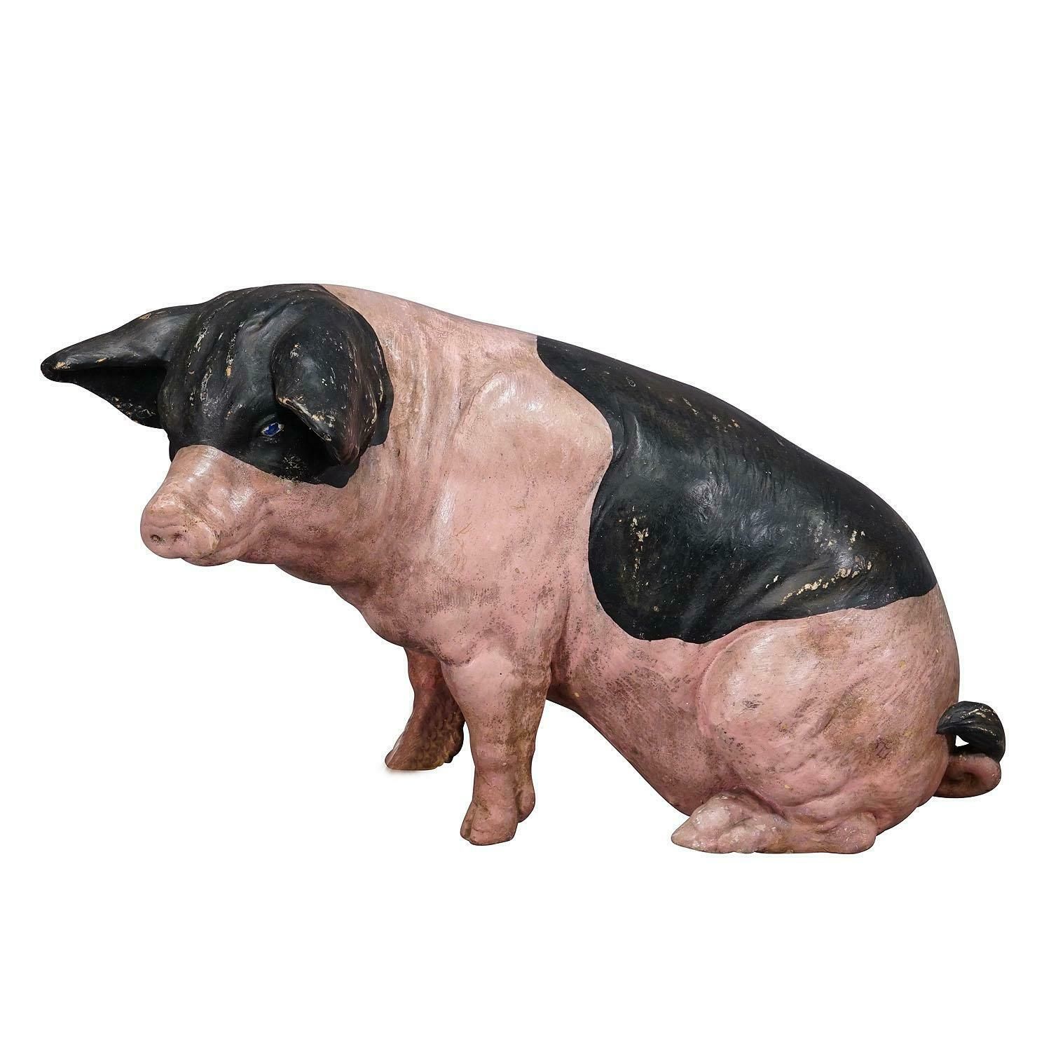 1930s Swabian Hallic Country Pig Made Of Terracotta photo furniture