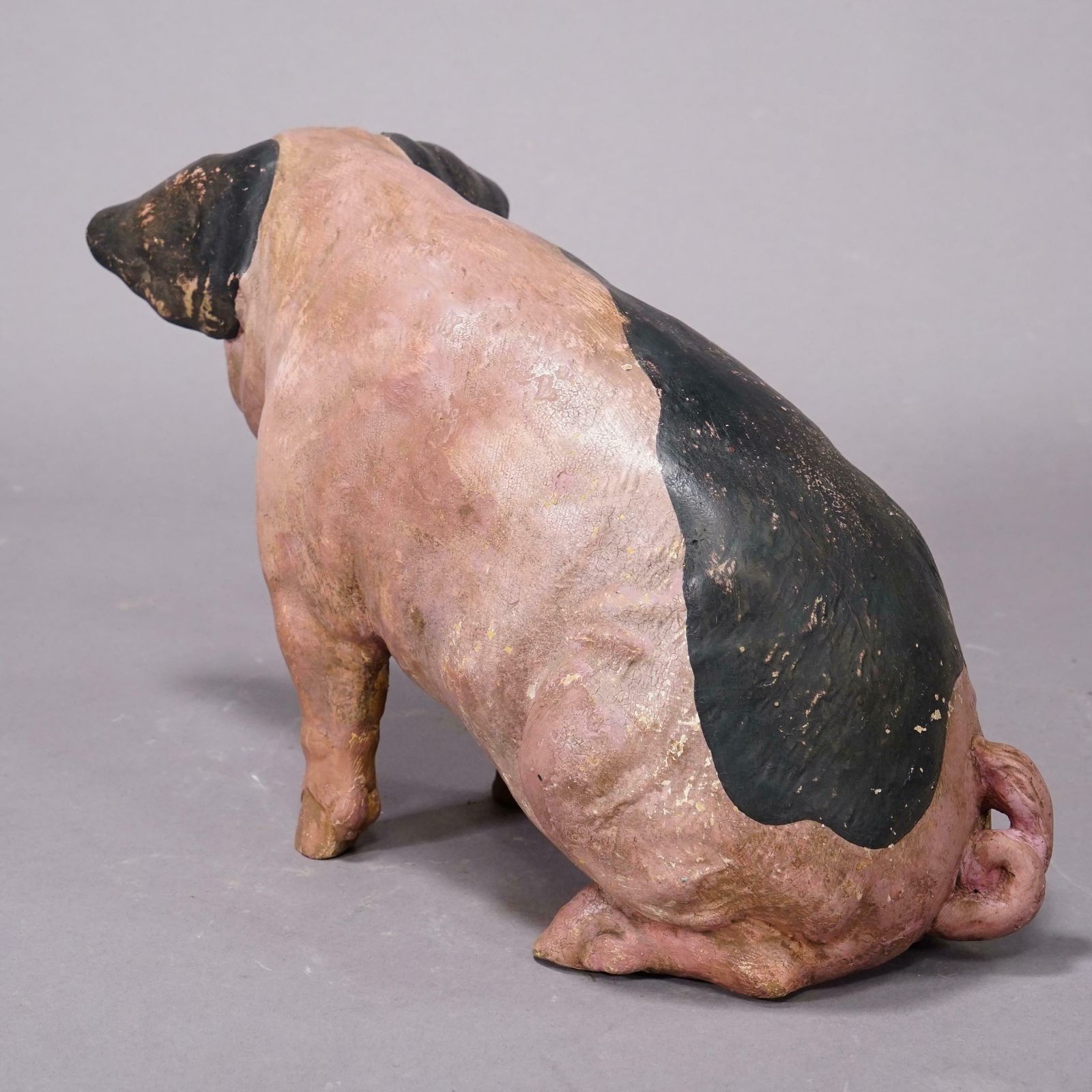 1930s Swabian Hallic Country Pig Made Of Terracotta photo vinterior