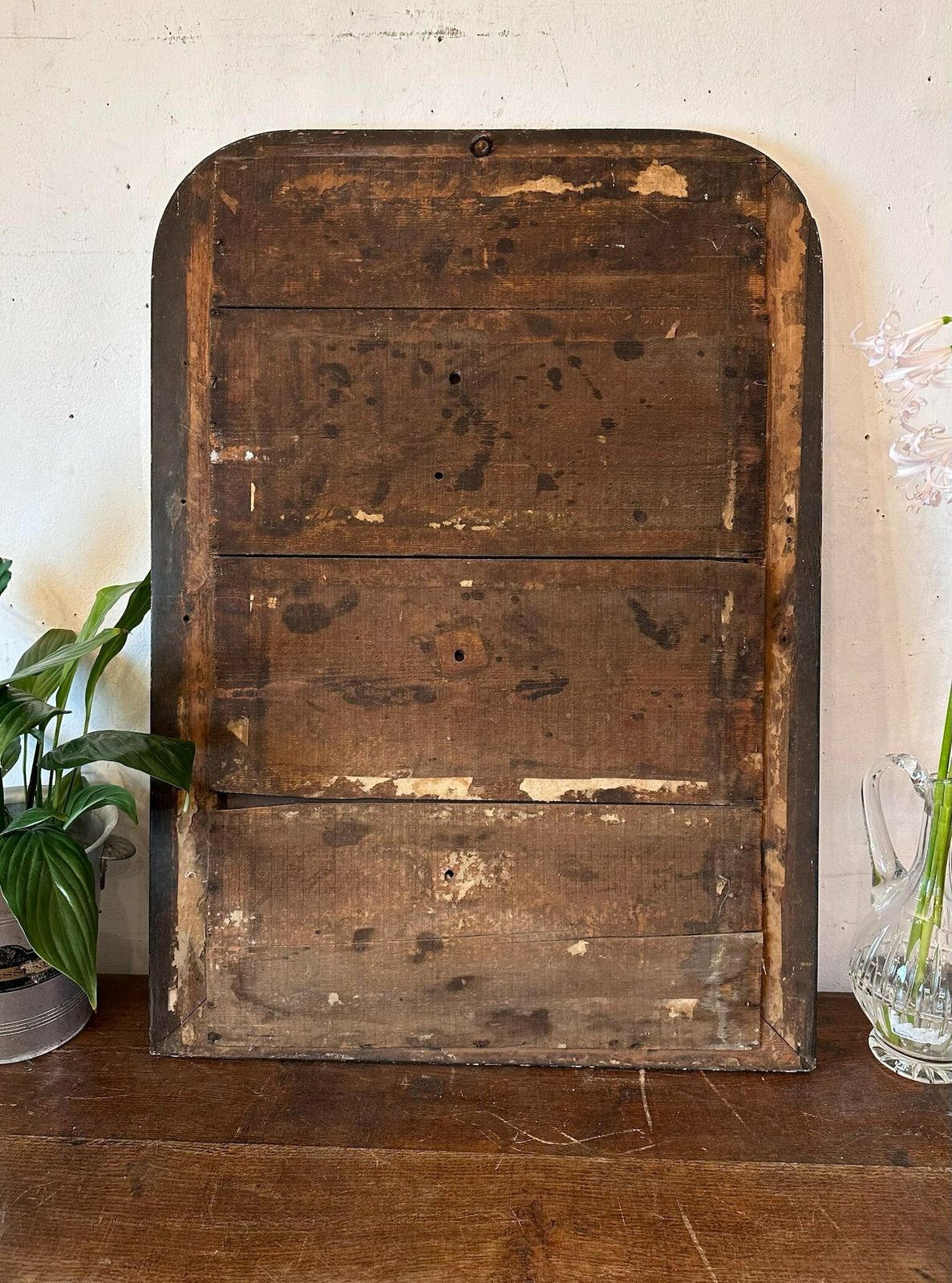 Antique Louis Phillipe Arched French Mirror C.1850 photo vintage