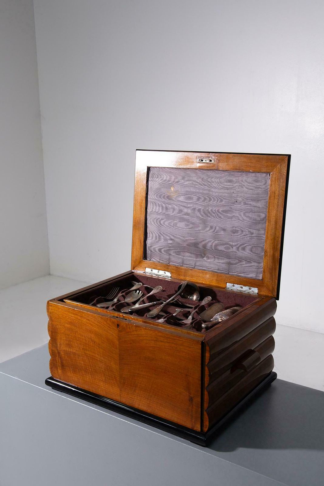 photo vinterior Rare Sambonet Art Deco Serving Set With Slipcase