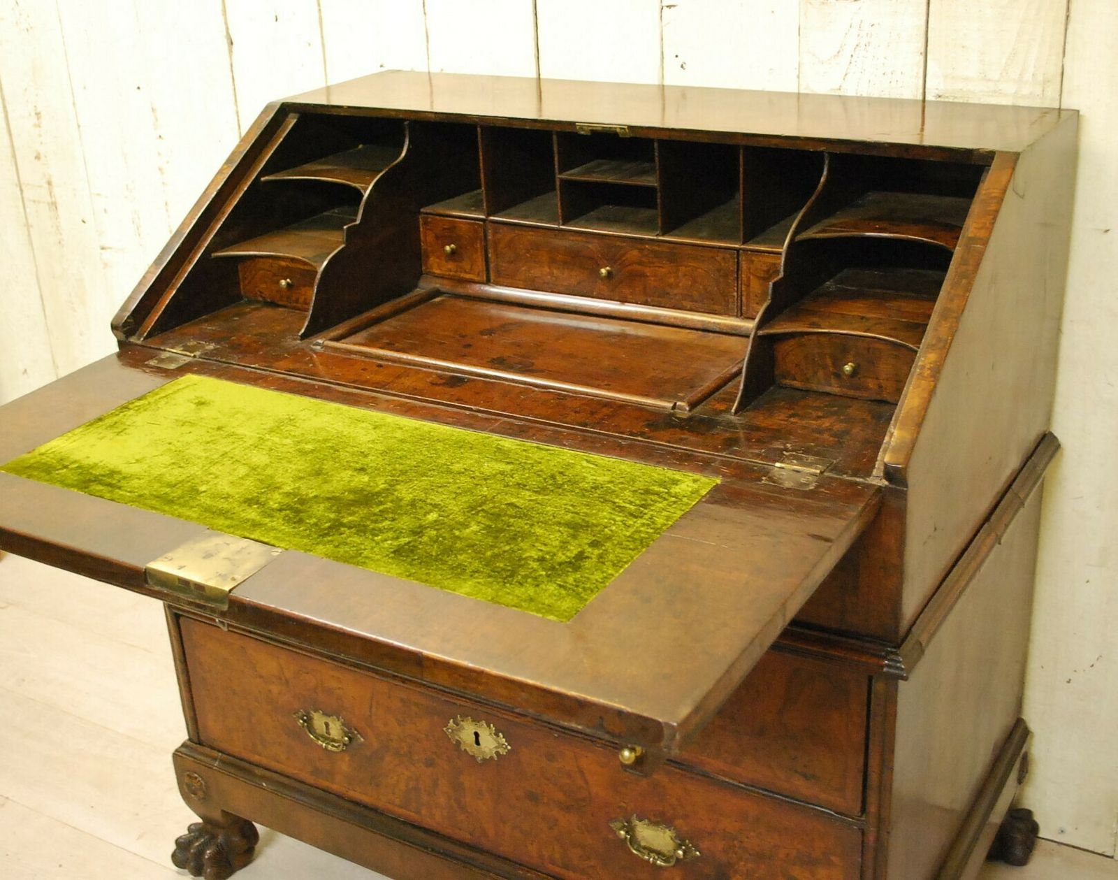 Antique Walnut Queen Anne Period Writing Bureau photo furniture