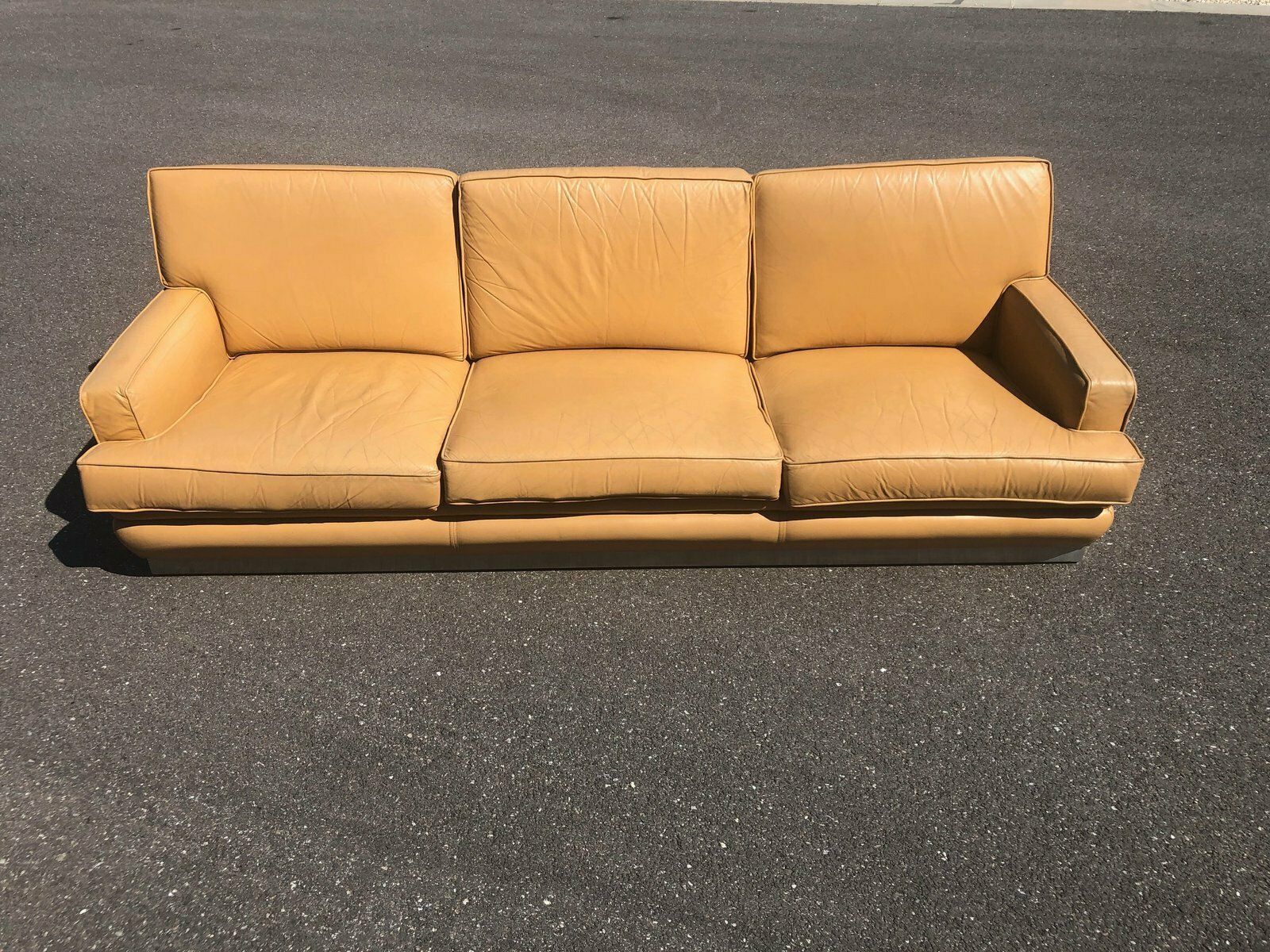 Leather And Brushed Steel Sofa Attributed To Jacques Charpentier For Roche Bobois, 1970s photo Furniture