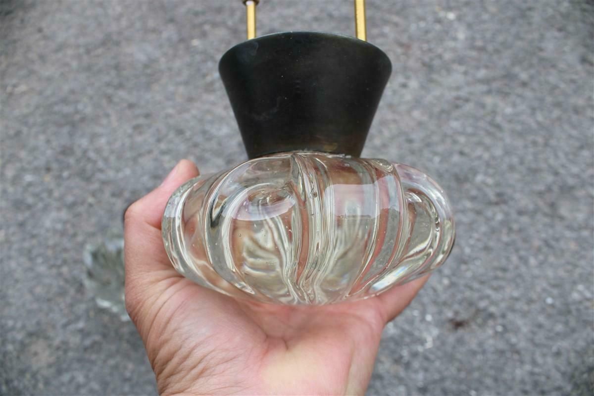Pair Of Large Handles 1940s Seguso Art Glasses Murano And Solid Brass photo buy