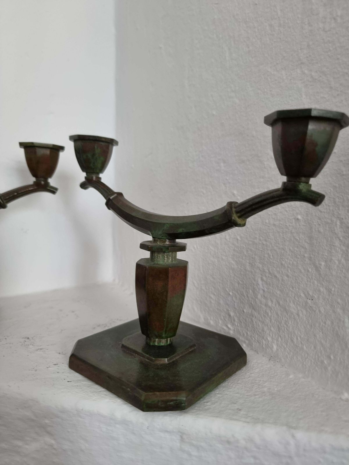 Sune Bäckström, A Pair Of Rare Candelabras In Bronze, Swedish Grace 1920/30s photo 1706.0