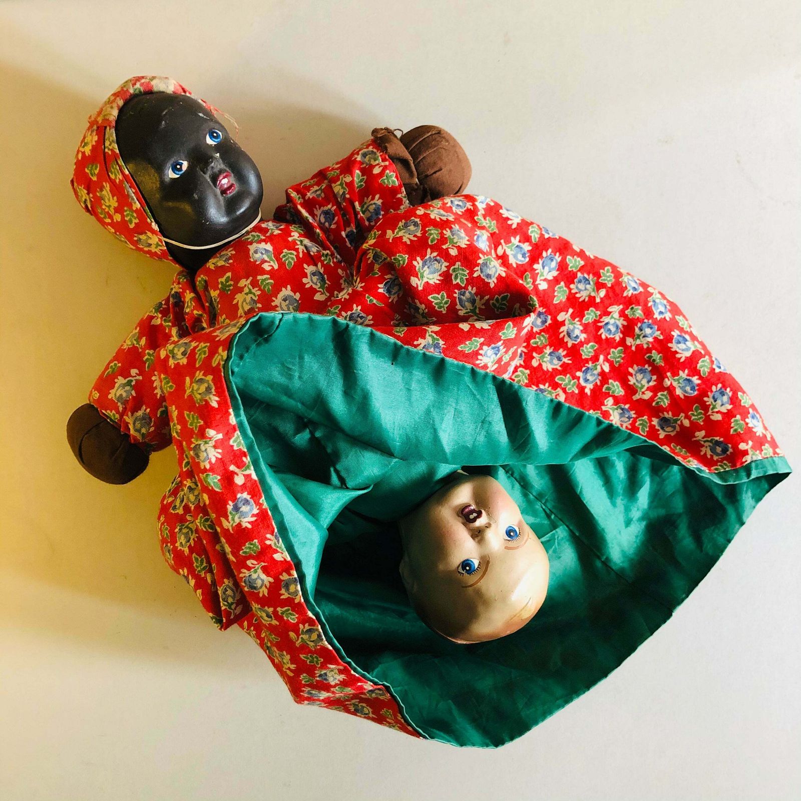 Antique Topsy Turvy Plantation Doll