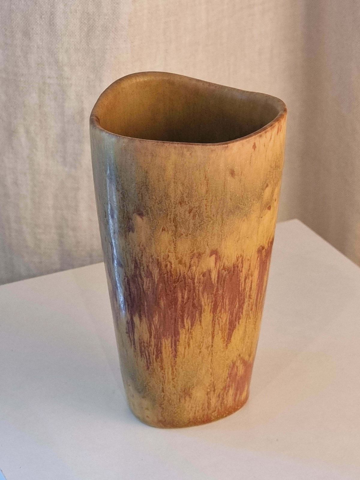 photo for sale Gunnar Nylund, Stoneware Vase, Rörstrand, Scandinavian Modern / Midcentury