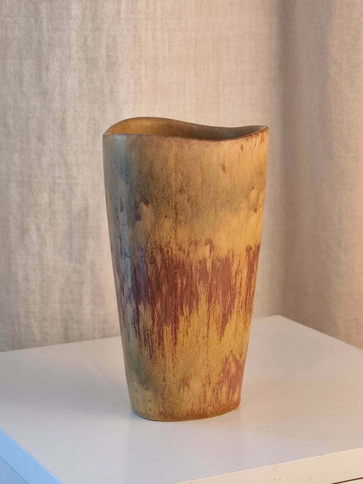Home Decor Gunnar Nylund, Stoneware Vase, Rörstrand, Scandinavian Modern / Midcentury photo