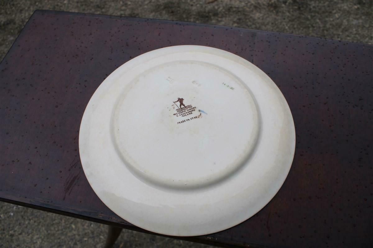 Plate By Gio Ponti From 1930 Small Boat On The Waves The Blue Sea San Cristoforo photo vinterior