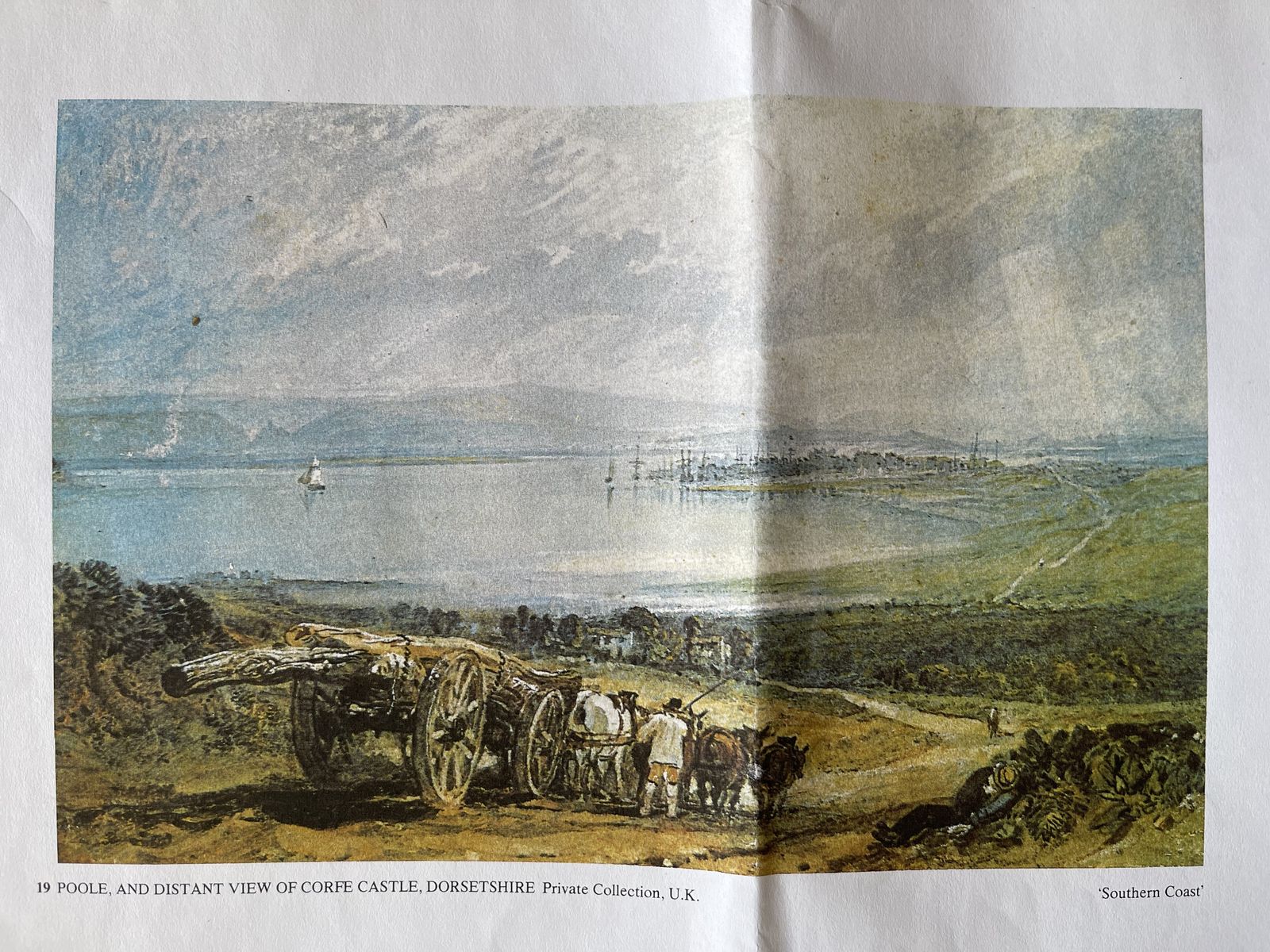 J M W Turner Copper Engraving Of Poole By G Cooke 1840 Printed By Virtue & Co London photo Art