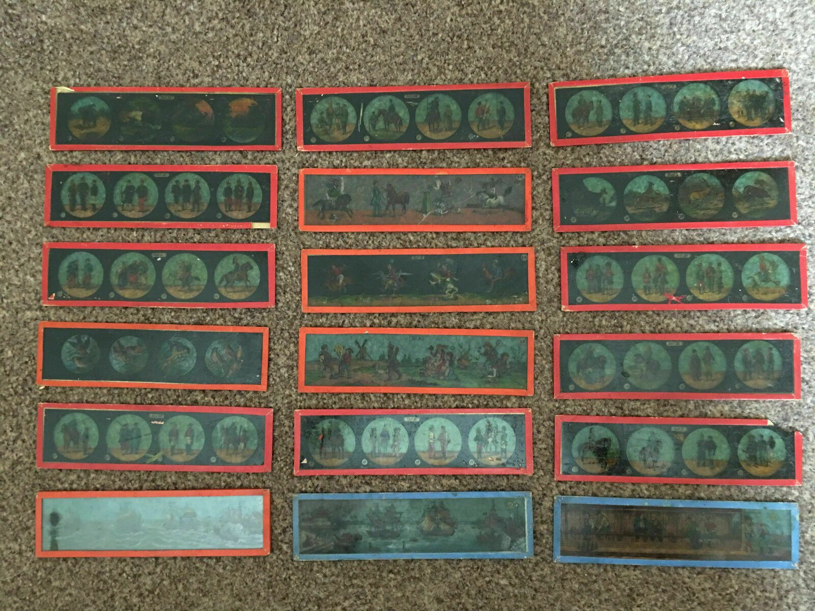 41 Victorian Hand Painted Magic Lantern Slides, Some Ernst Plank (E.P.), Nurembe photo furniture
