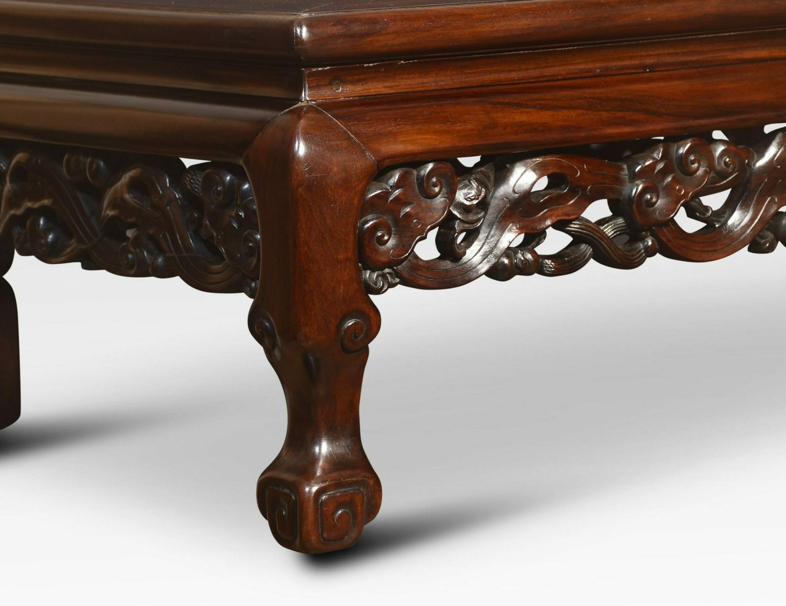 Pair Of Chinese Hardwood Low Coffee Tables photo vinterior