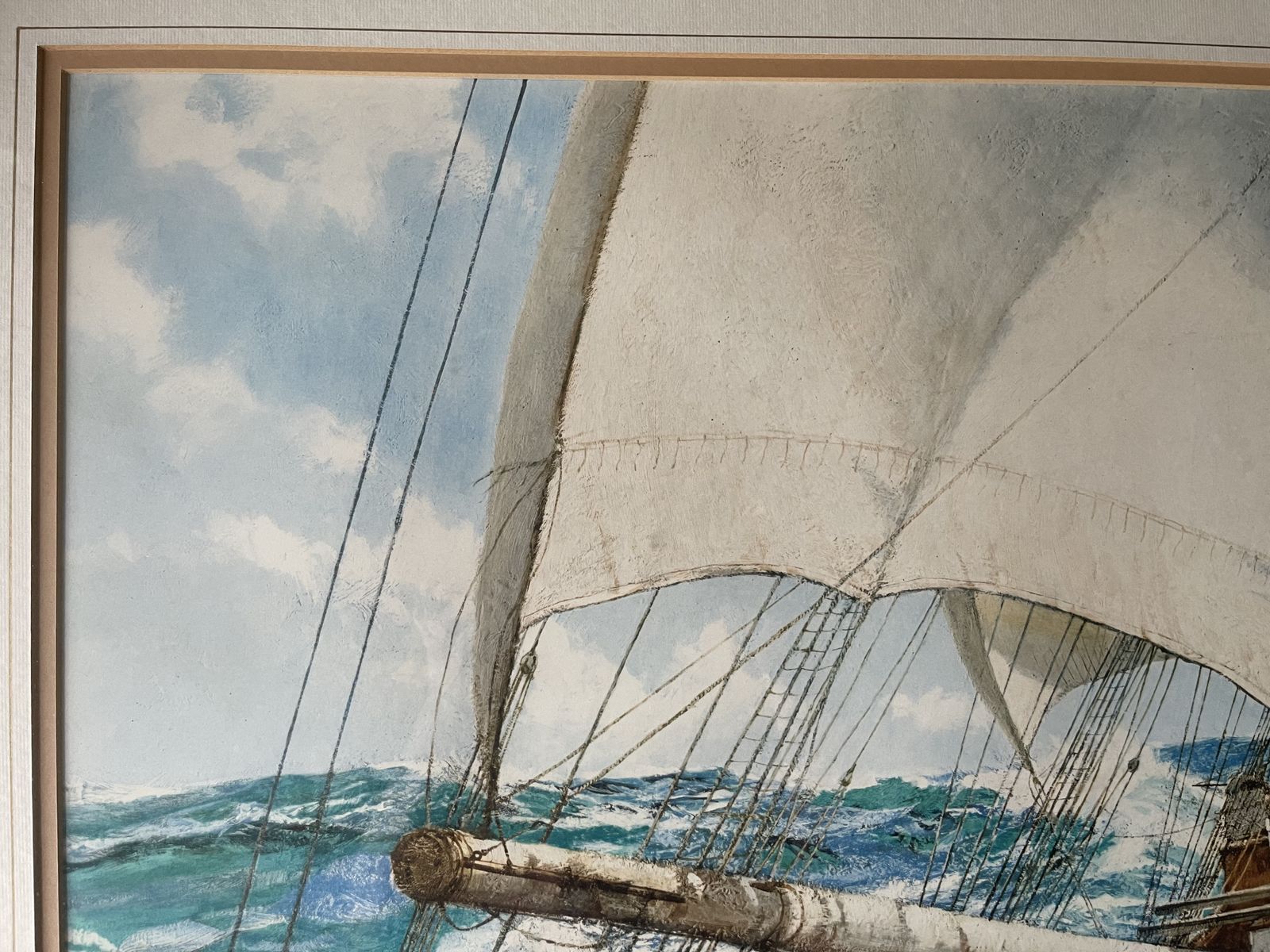 photo furniture Print Of Gale Force Eight By Montague Dawson