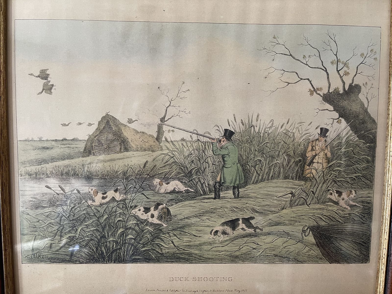 Henry Alken Full Set Of Lithographs From His May 1822 'Four Sporting Subjects' Series photo 360.0
