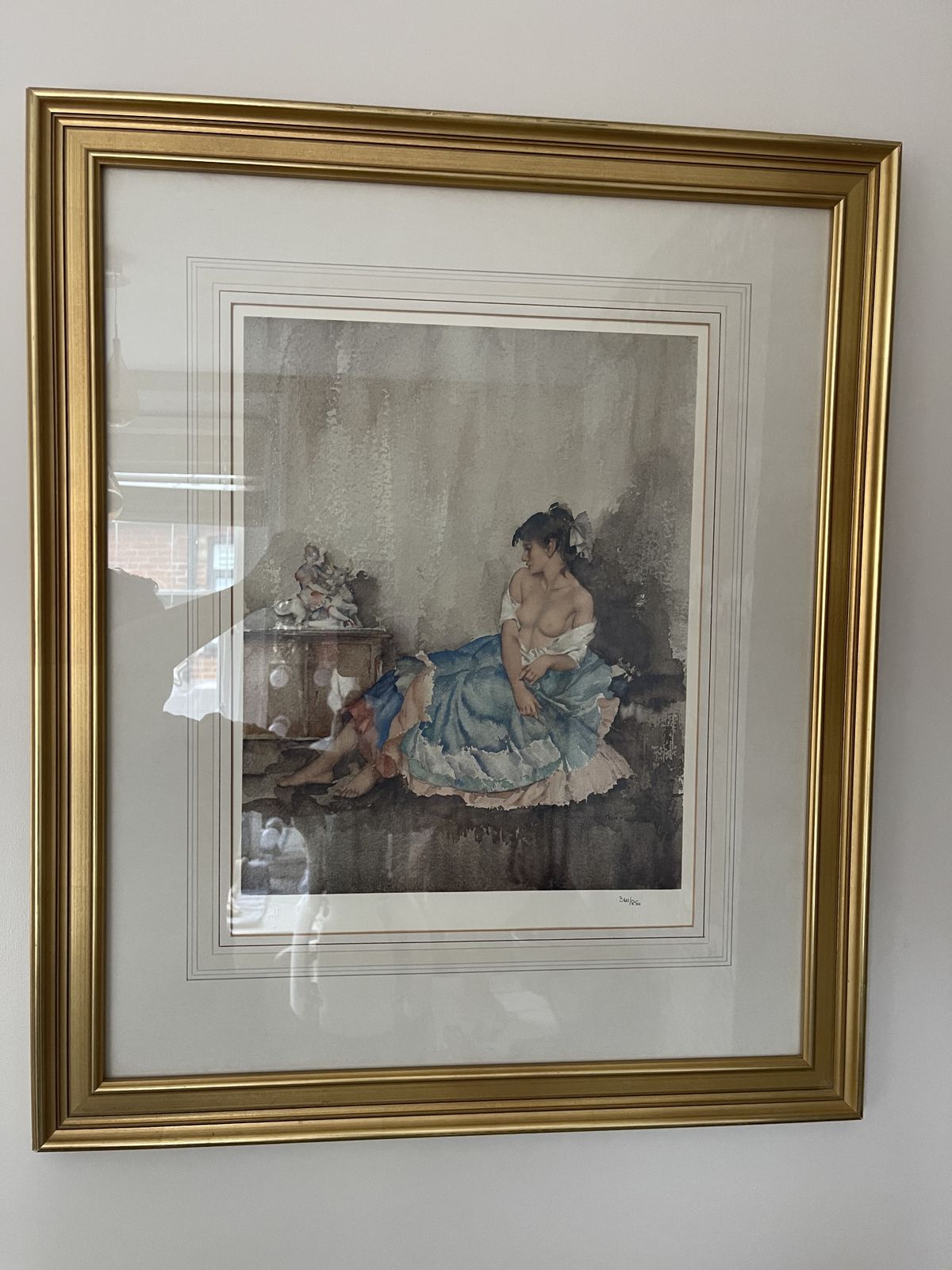 Sir William Russell Flint (1880 1969) 'Cecilia Contemplating Europa'