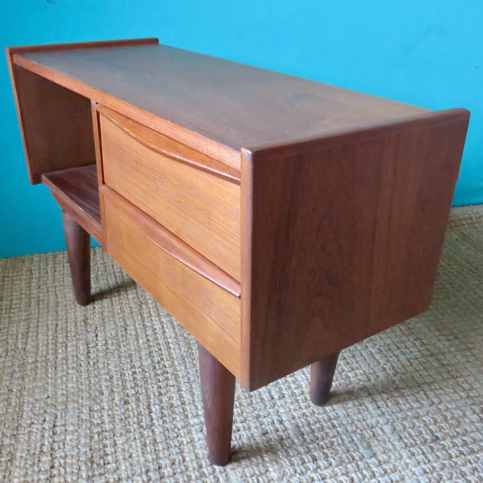 Small Teak Chest Of Drawers Or Entrance Console. Denmark 1960 photo Furniture