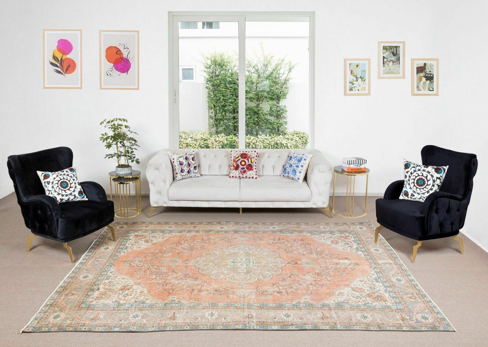 7.8x10.7 Ft One Of A Kind Turkish Old Rug, Traditional Handmade Vintage Carpet photo furniture