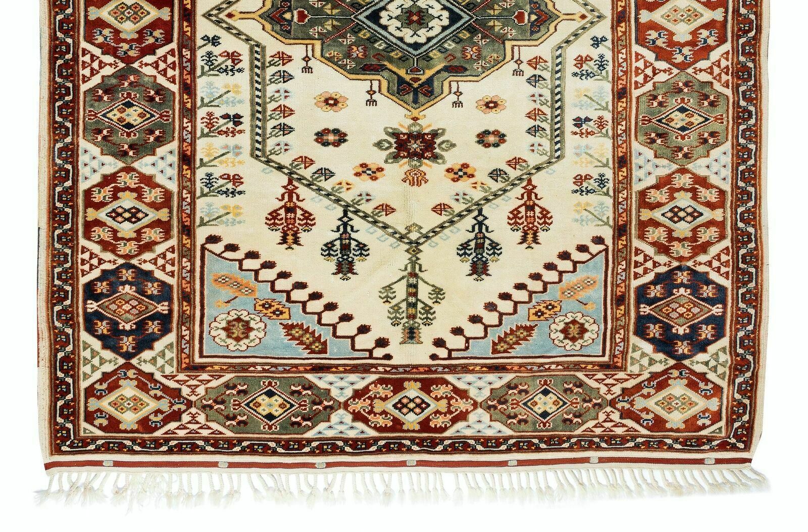 6.3x8.2 Ft Vintage Hand Knotted Turkish Rug, One Of A Kind Traditional Carpet photo 1180.0