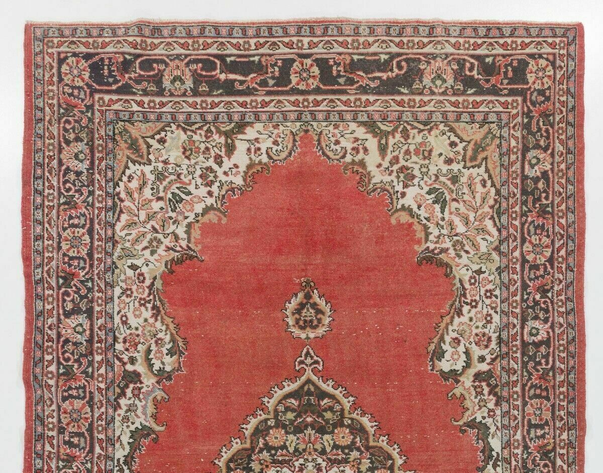 7.2x11.5 Ft Vintage Hand Knotted Turkish Village Rug photo furniture