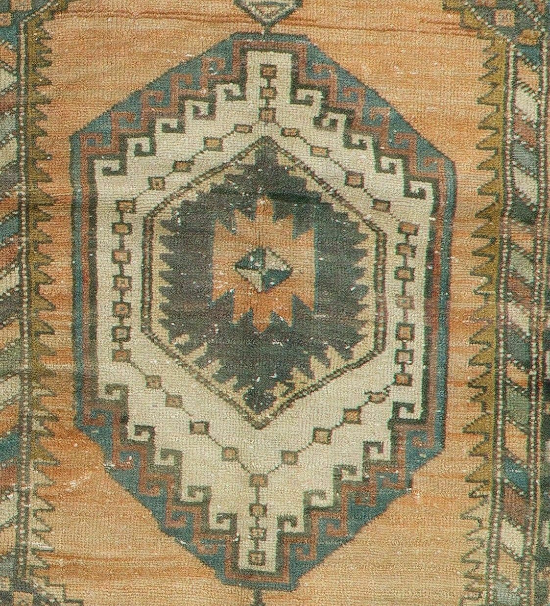 3.6x6.4 Ft Traditional Vintage Turkish Rug For Country Homes, Rustic, Tribal photo Textiles
