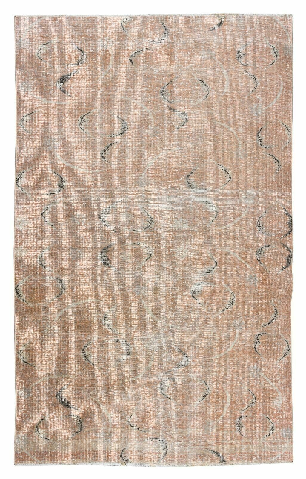 5.6x8.7 Ft Mid Century Modern Handmade Turkish Rug Designed By Zeki Muren