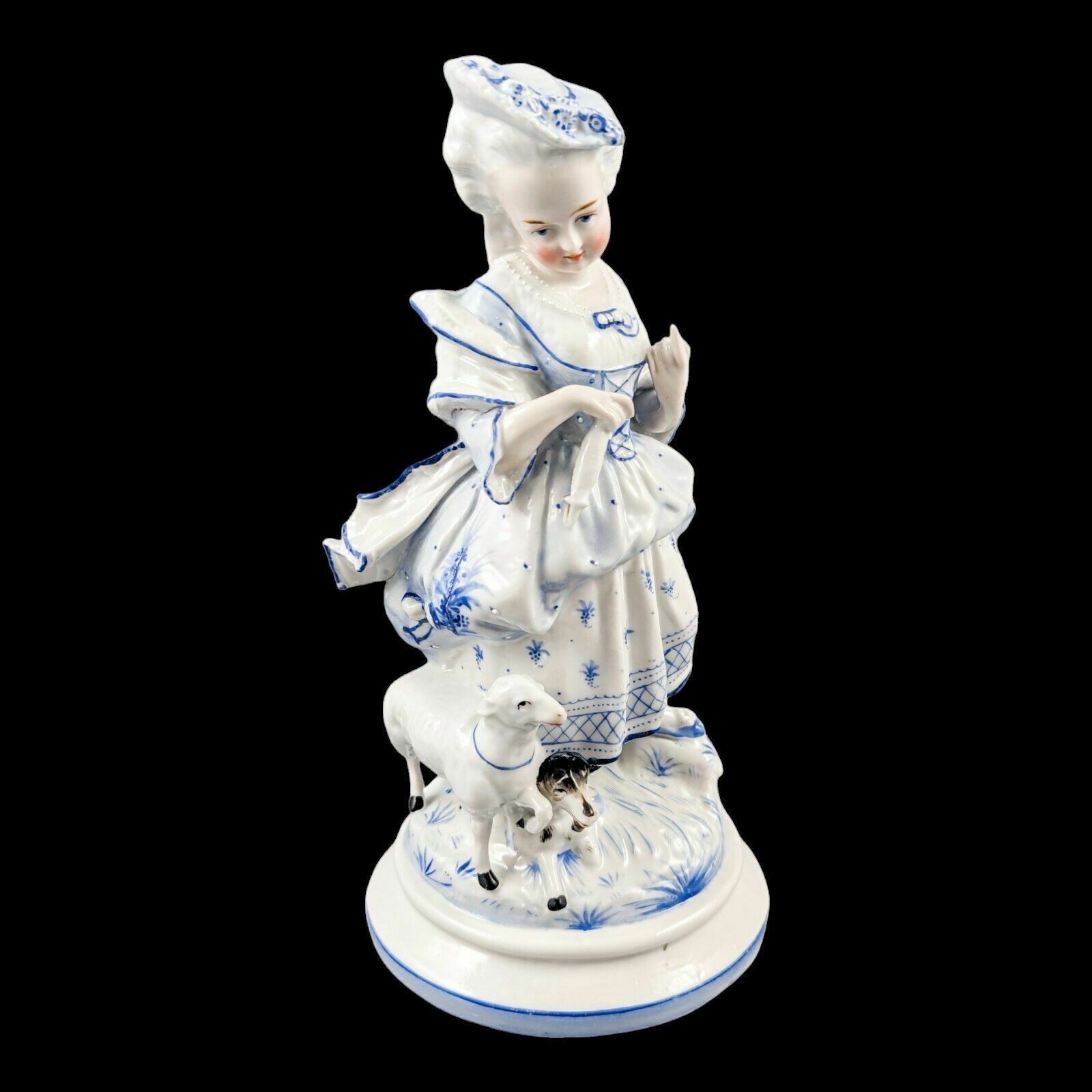 19th Century German Glazed Porcelain Figurine Of A Shepherdess By Conta & Boehme photo buy
