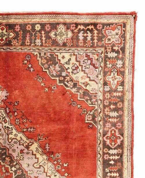 8x9.5 Ft Antique Turkish Oushak Rug. Rare Size. Very Good Condition photo for sale