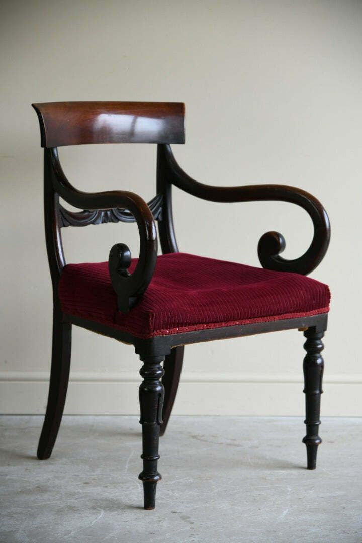 19th Century Mahogany Carver Chair