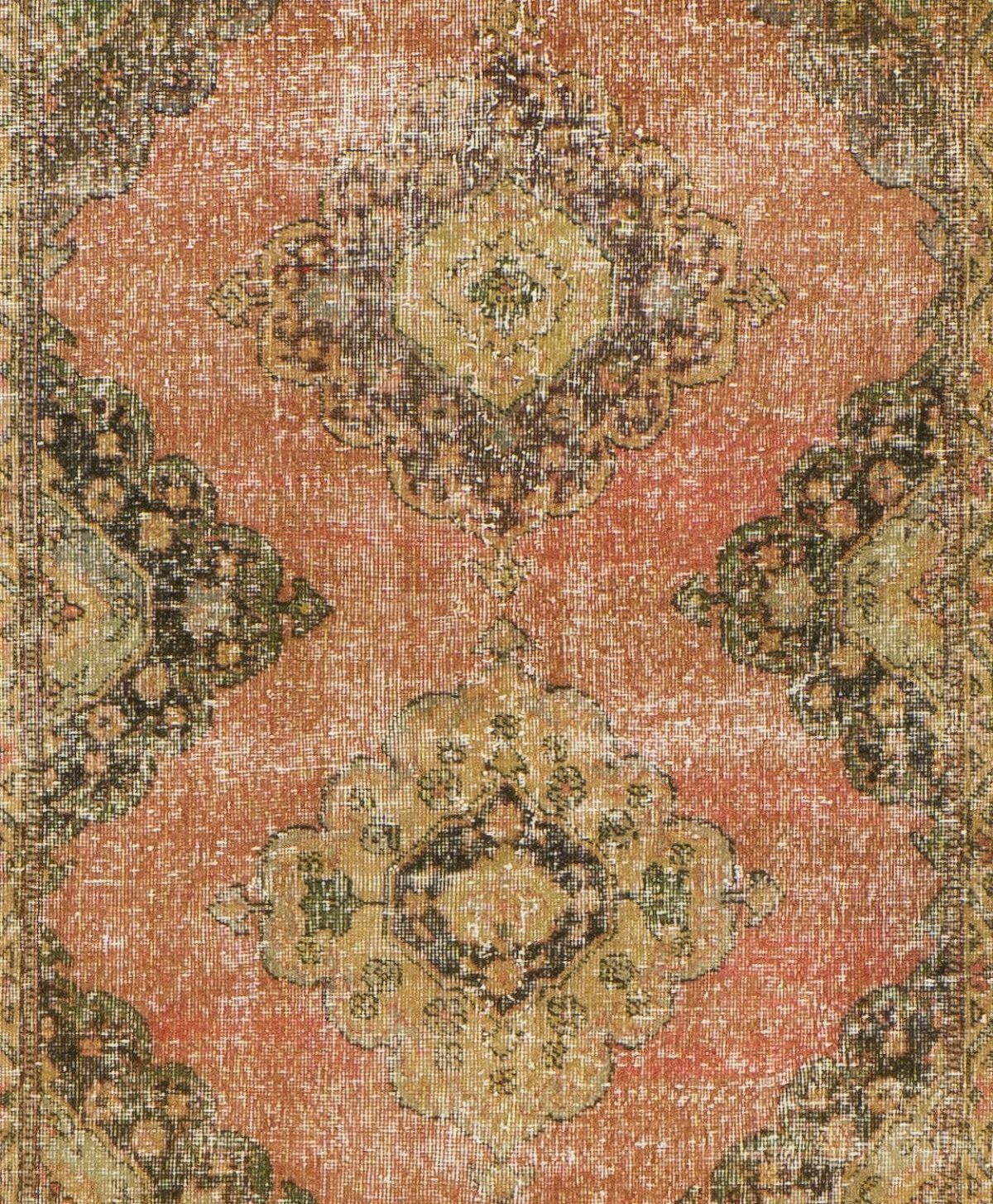 4.7x12.3 Ft Handmade Vintage Turkish Village Runner Rug For Hallway photo Textiles