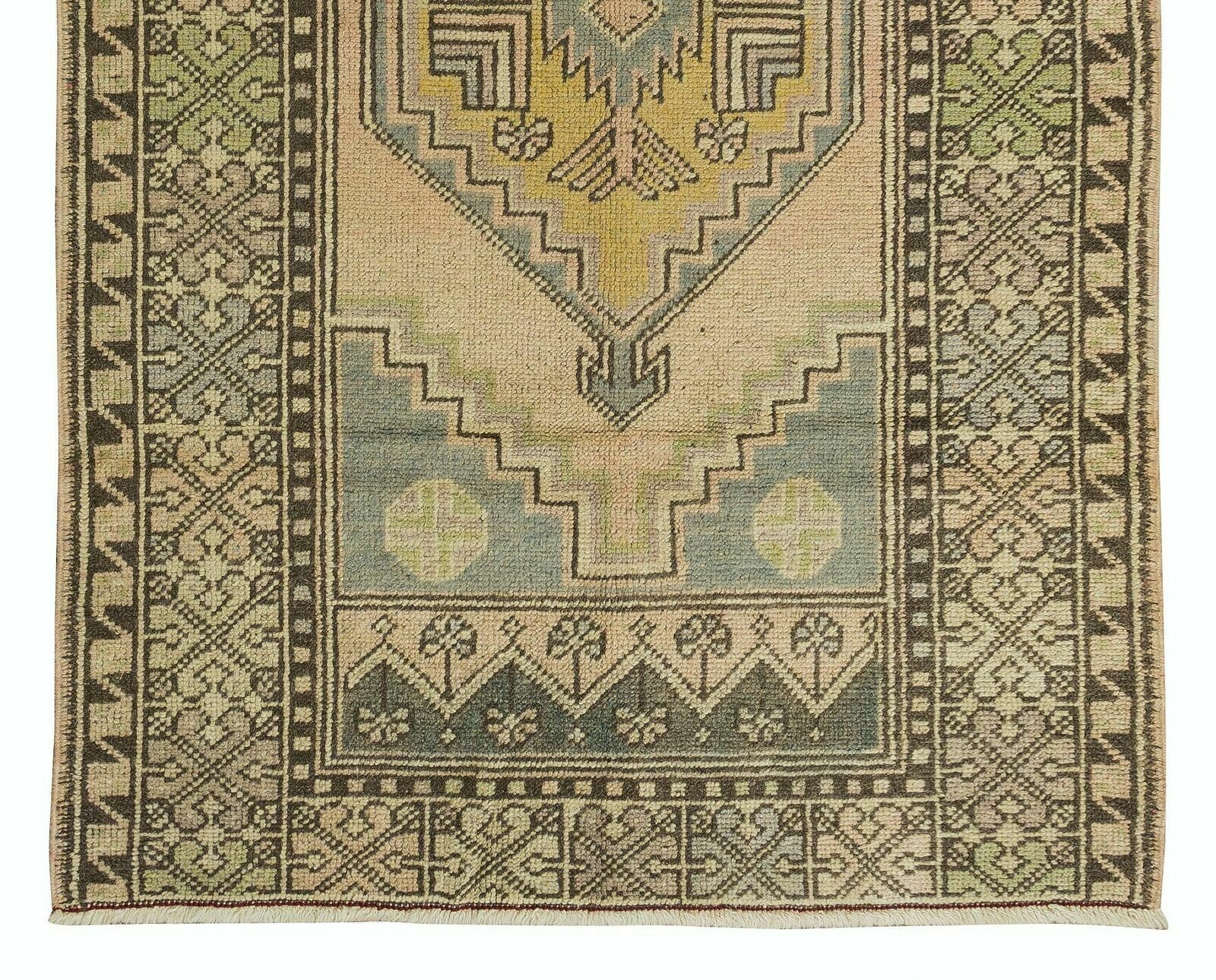 3.3x5.6 Ft 20th Century Oriental Accent Rug, Handmade Carpet With Tribal Style photo 253.0
