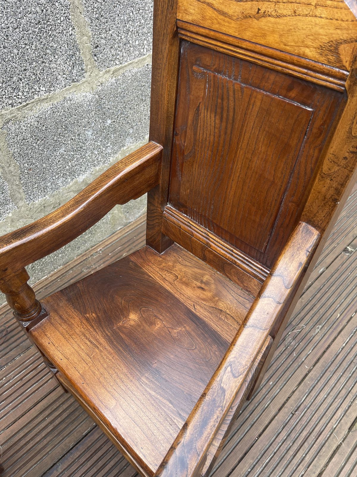 Pair Of Children's Elm Wainscot Chairs photo 200.0